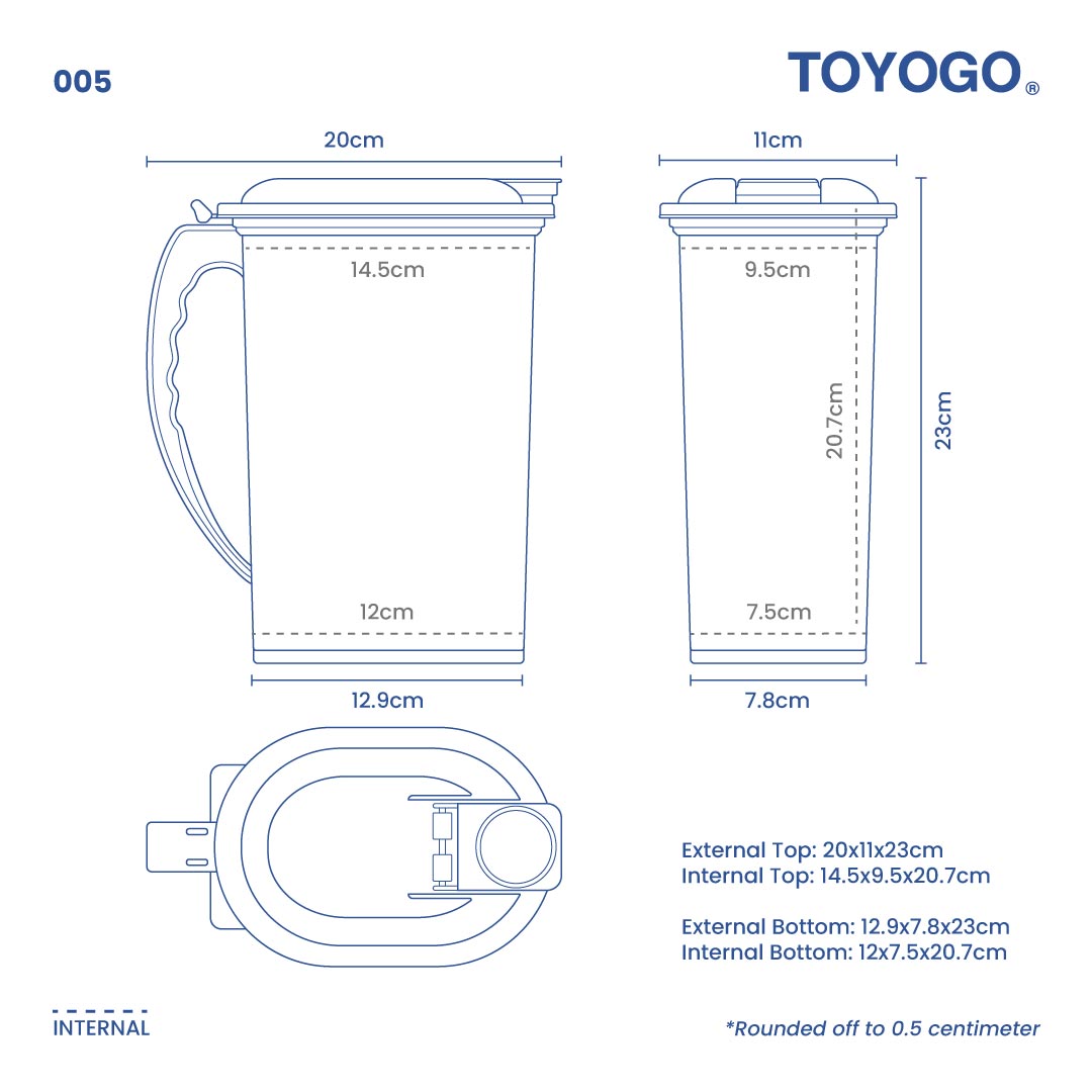 BIKY WATER JUG 1.5L (005)