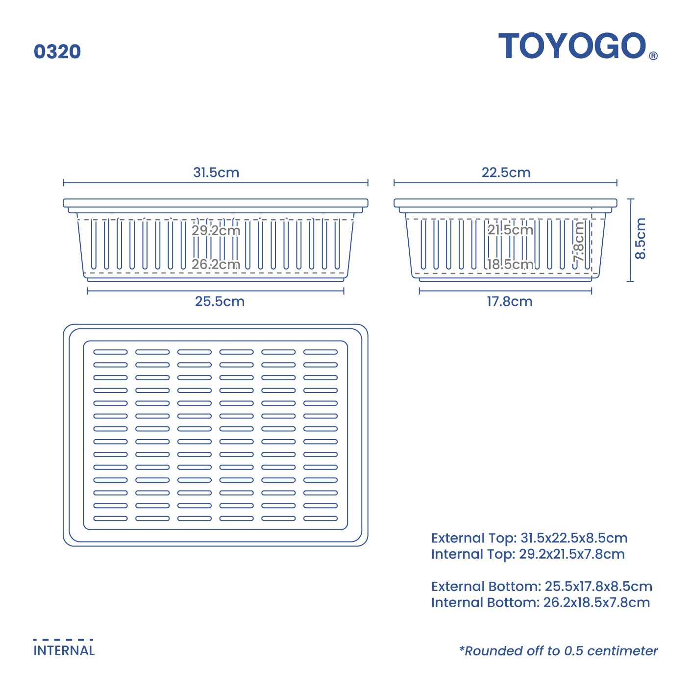 SMALL OBLONG TRAY (0320)