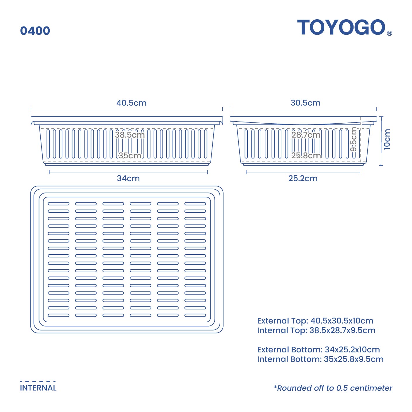 LARGE OBLONG TRAY (0400)