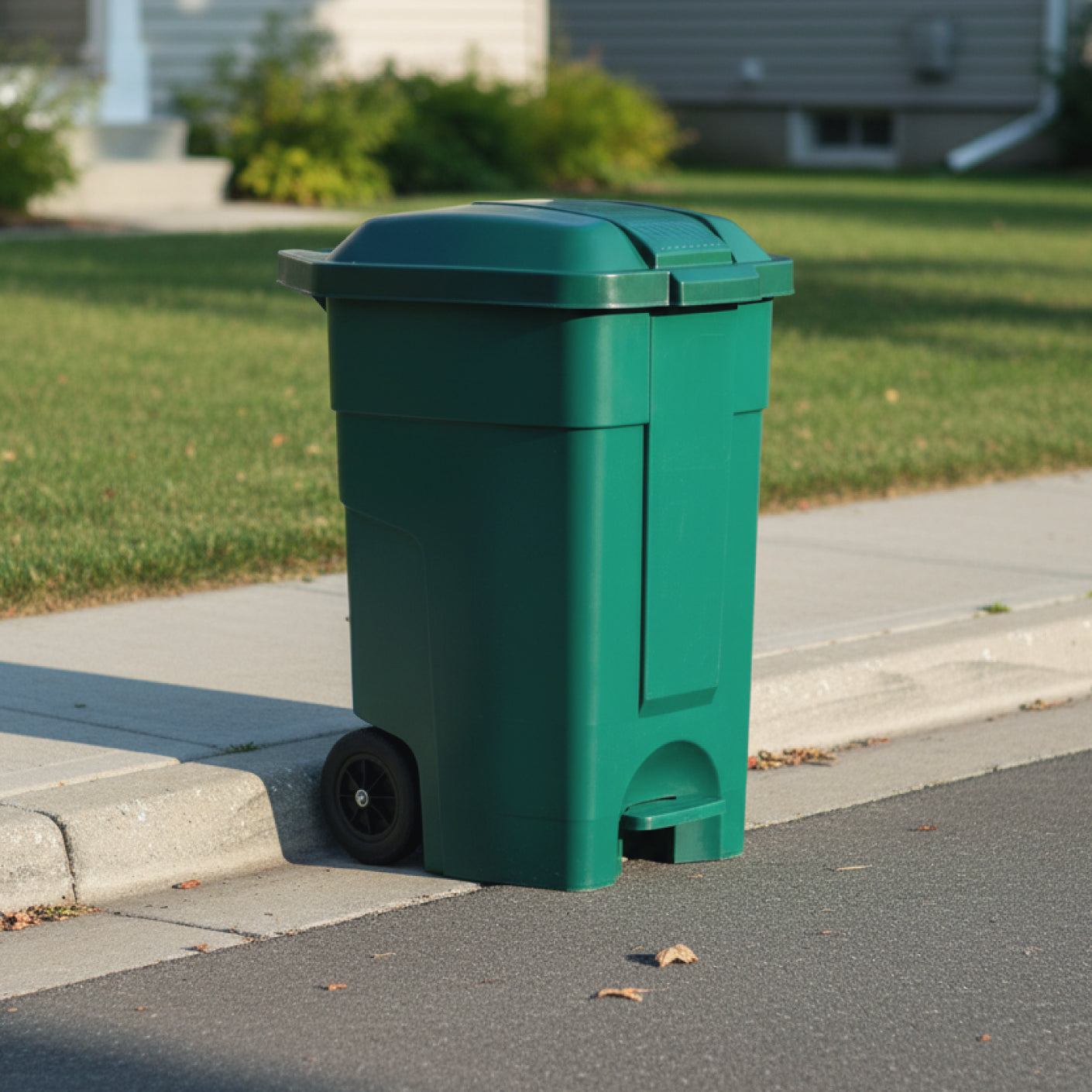RECYCLE STEP BIN W/WHEELS 108L (1008)