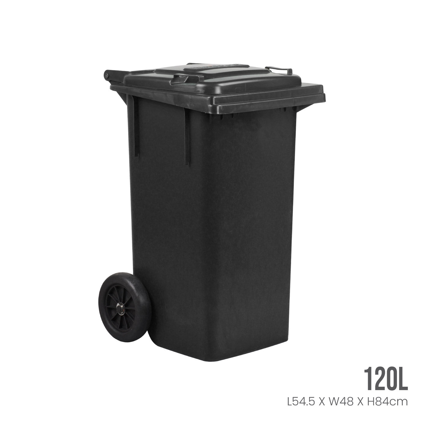 RECYCLE BIN W/O STEP 120L (BLACK) (1013)