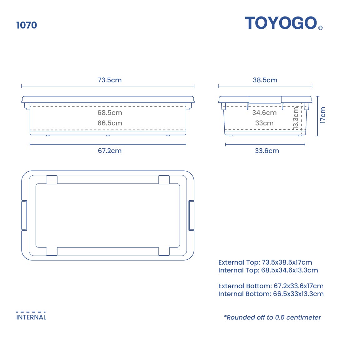 UNDER BED LINEN STORAGE BOX W/WHL (1070)