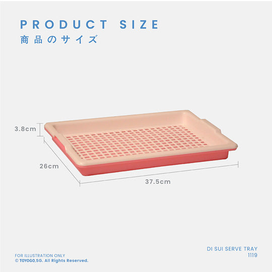 SERVING TRAY W/DRAINER (1119)