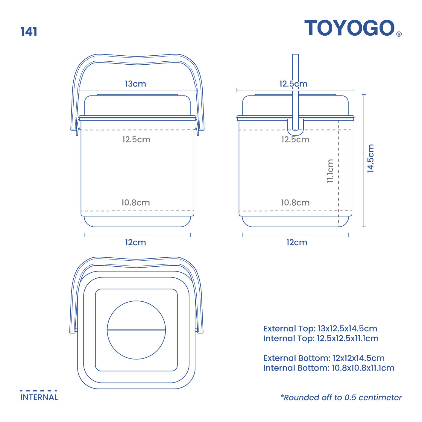 SQUARE FOOD CARRIER (141)
