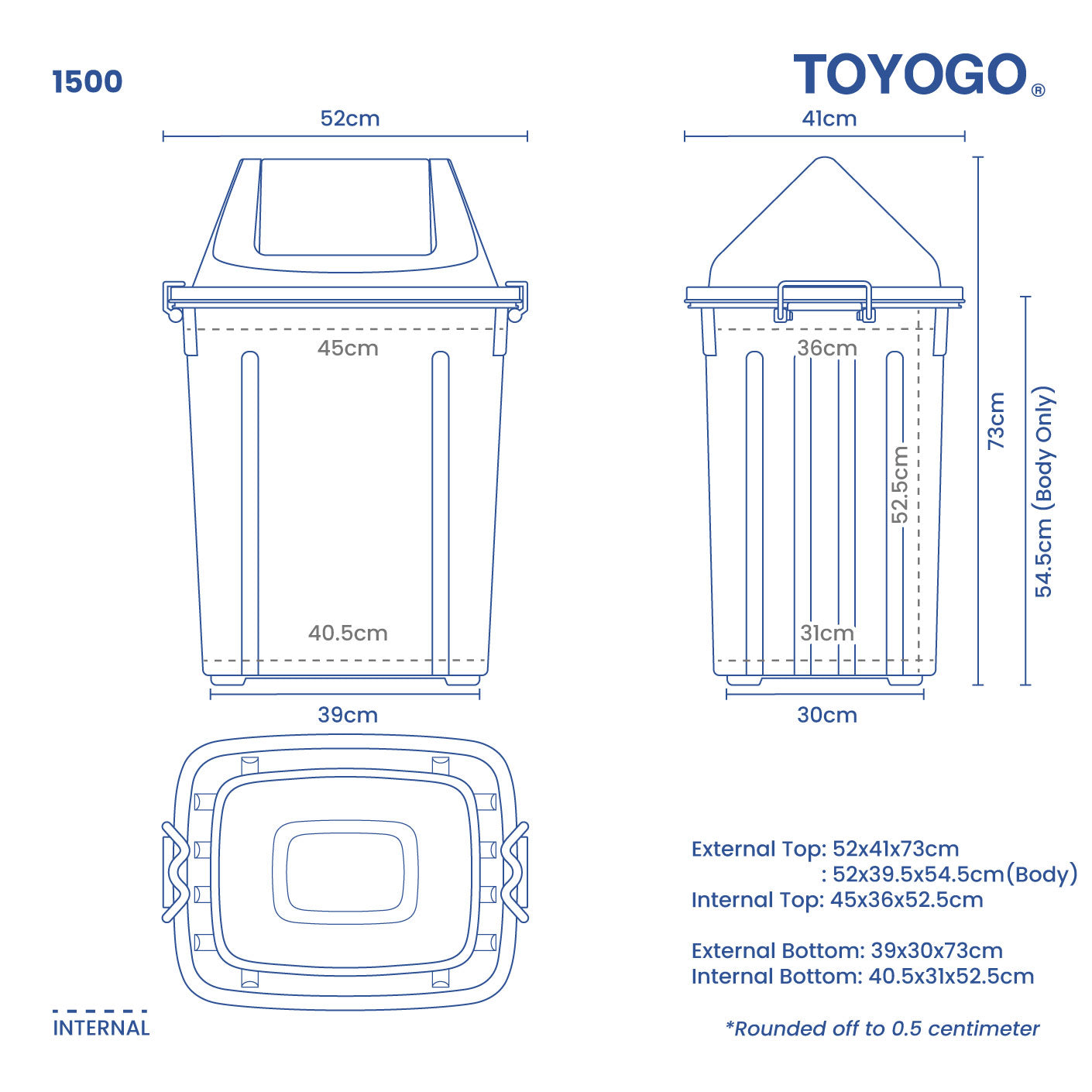 DUSTBIN 75L (1500)