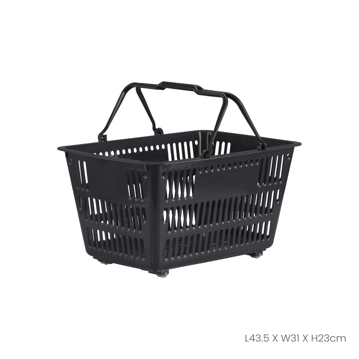 SHOPPING BASKET W/WHEELS (1729)