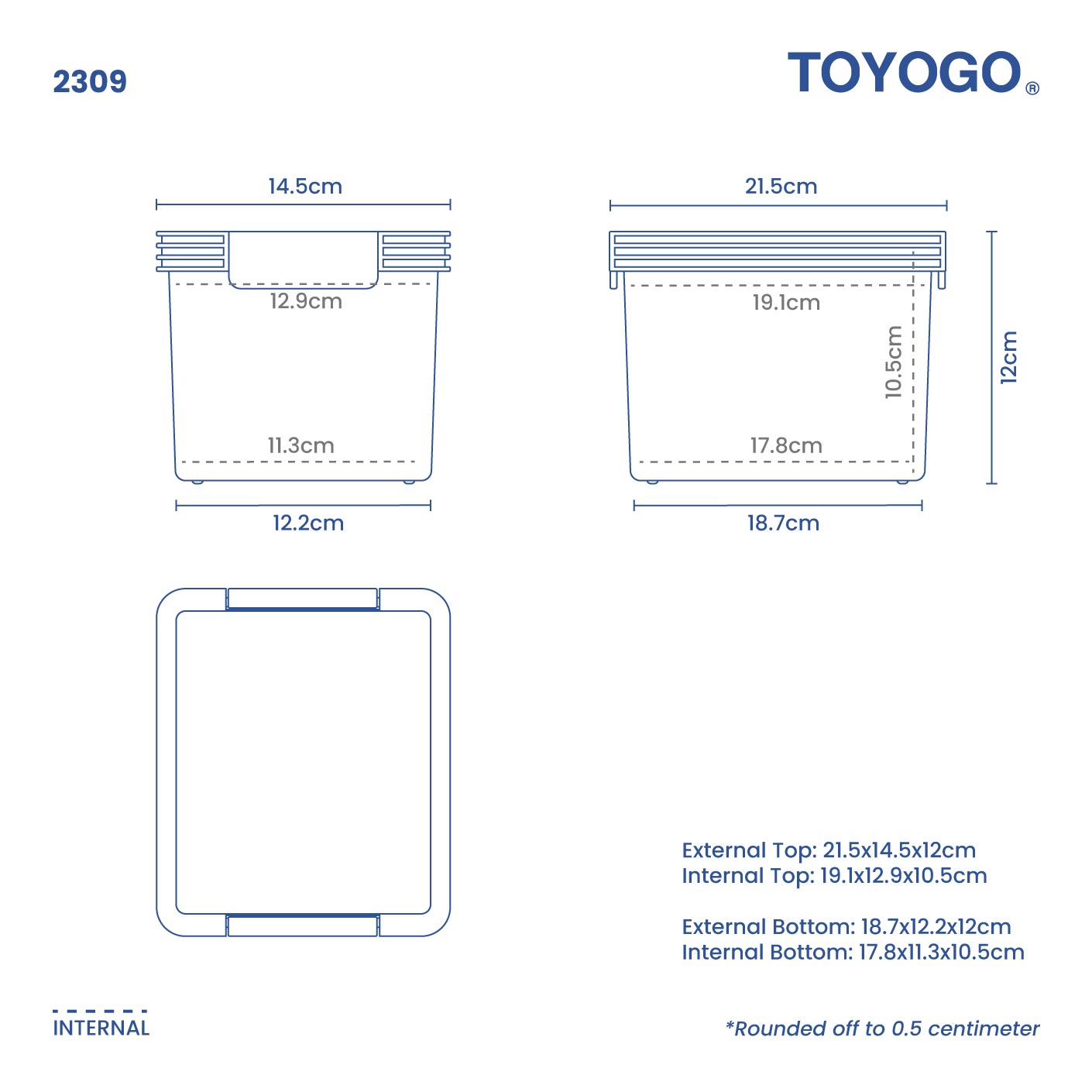 CLIPS N STORAGE CONTAINER (S) (2309)