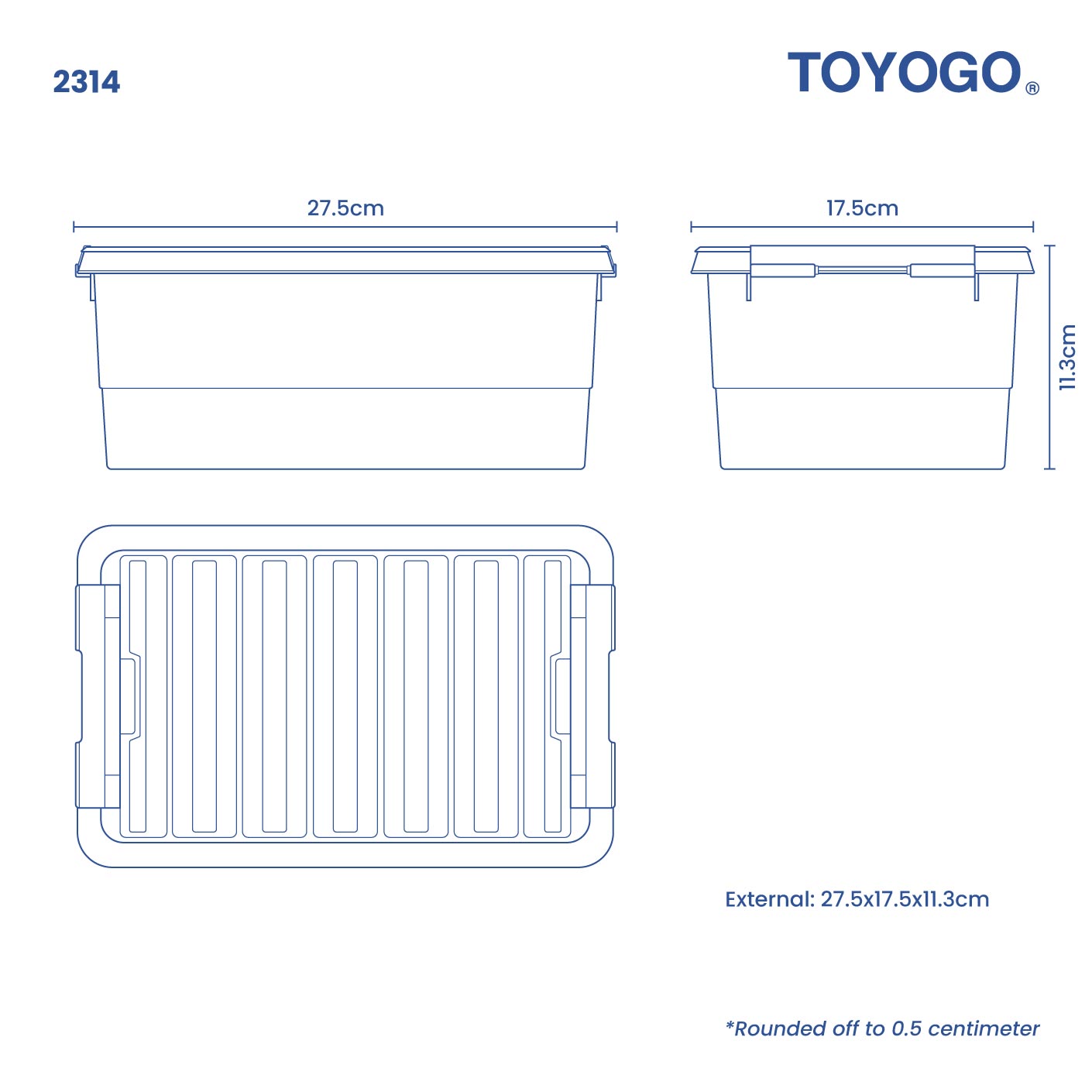 FREEZER CONTAINER HIGH/CLIP (2314)