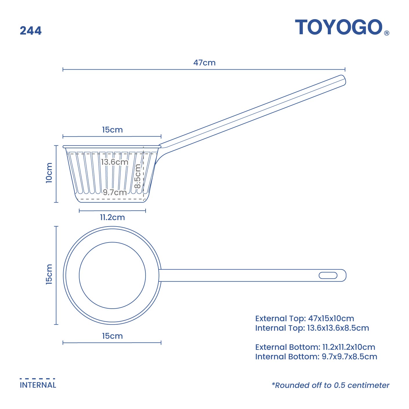 WATER LADLE LONG HANDLE (244)
