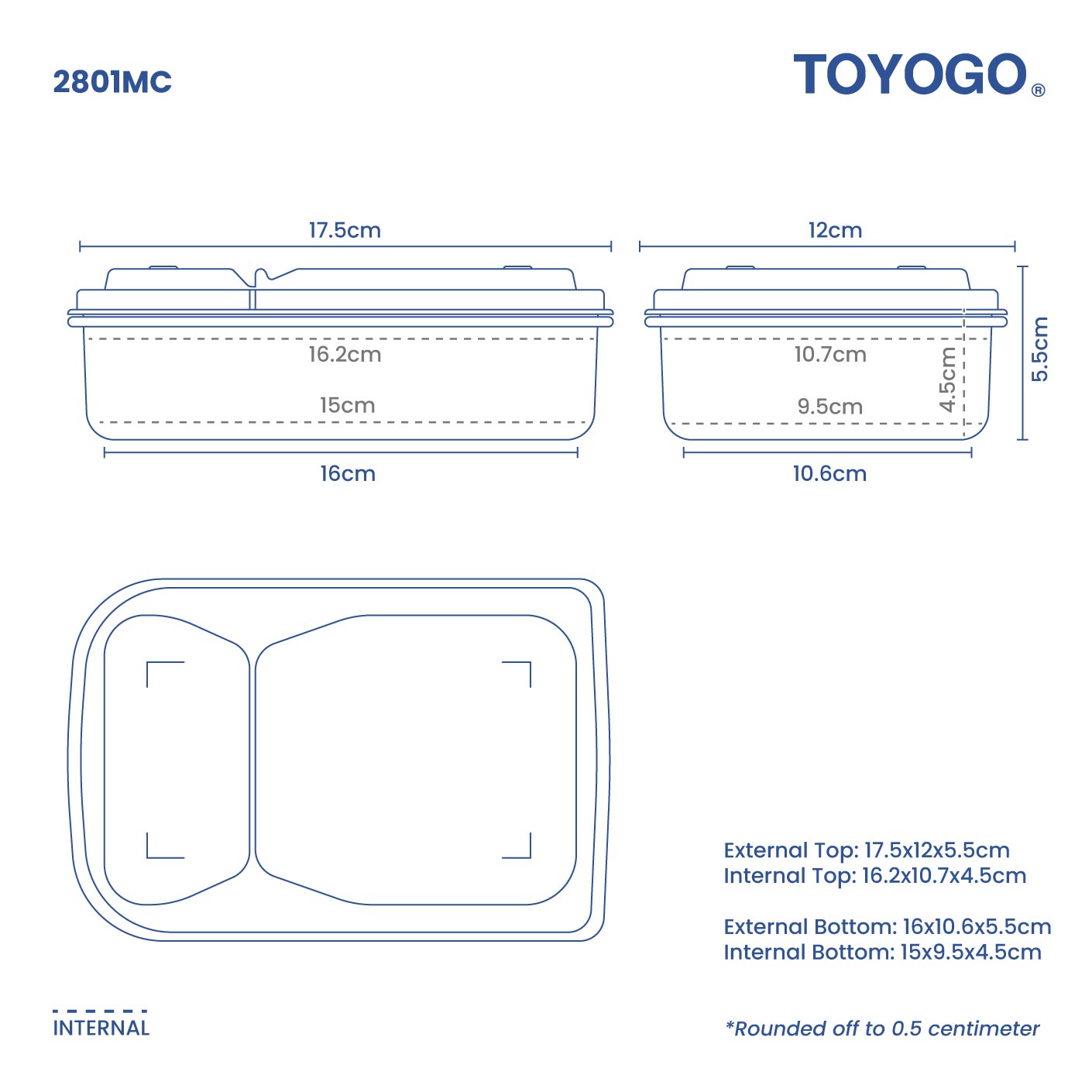 FLIP TOP CONTAINER (2801-MC)