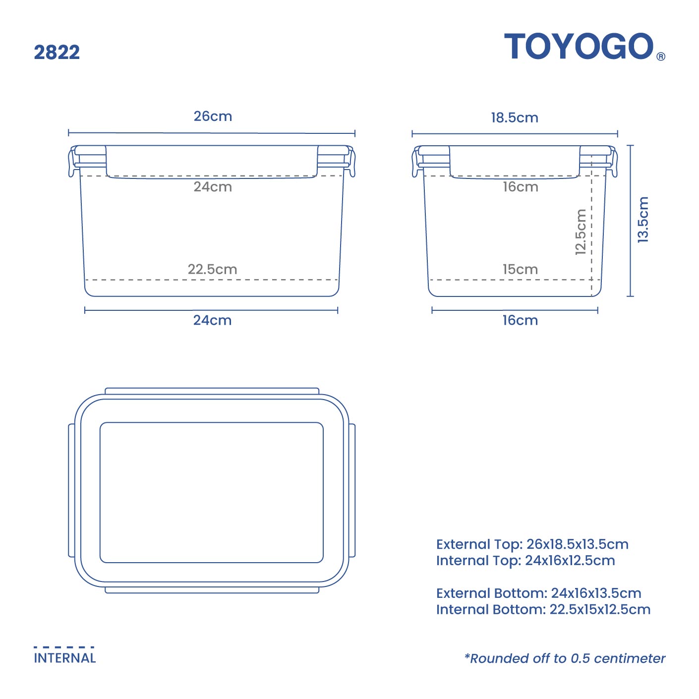 FRESH & TIGHT CONTAINER RT2 (2822)