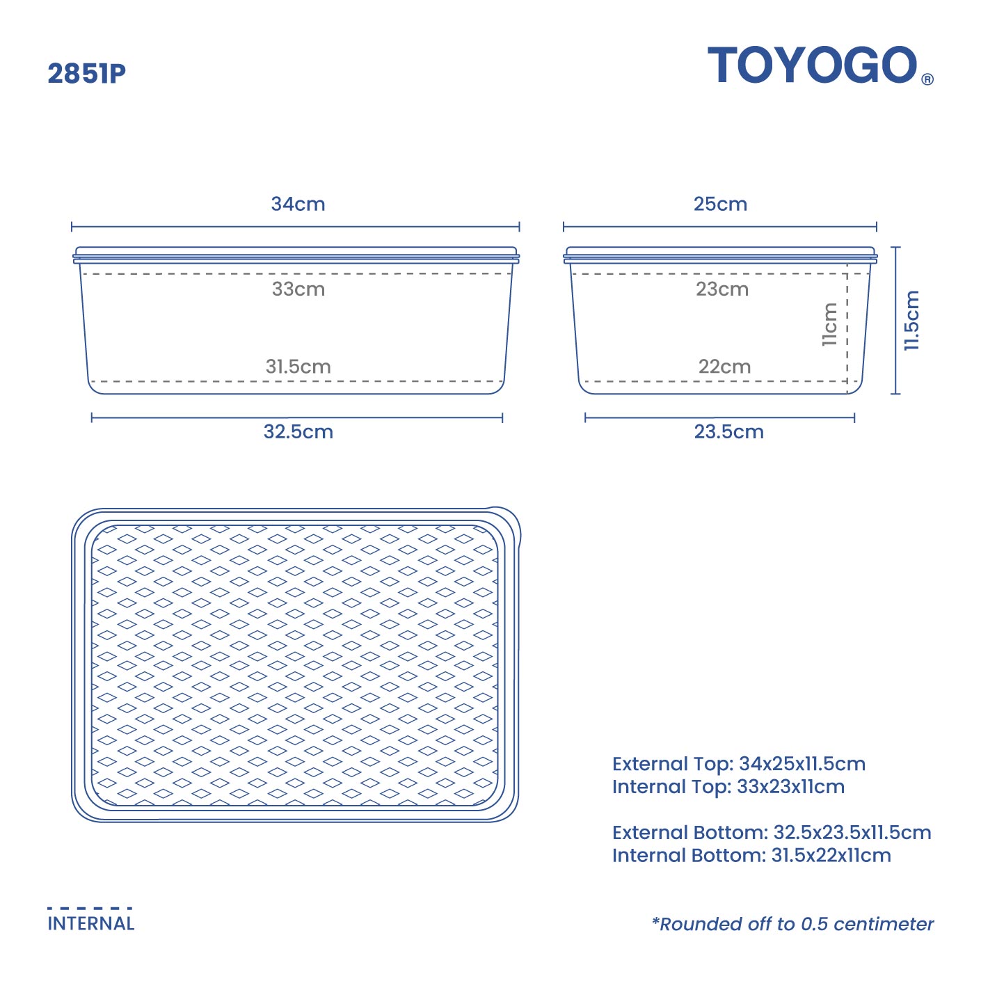 (PP)FRESH BOX W/LID S (2851PE)