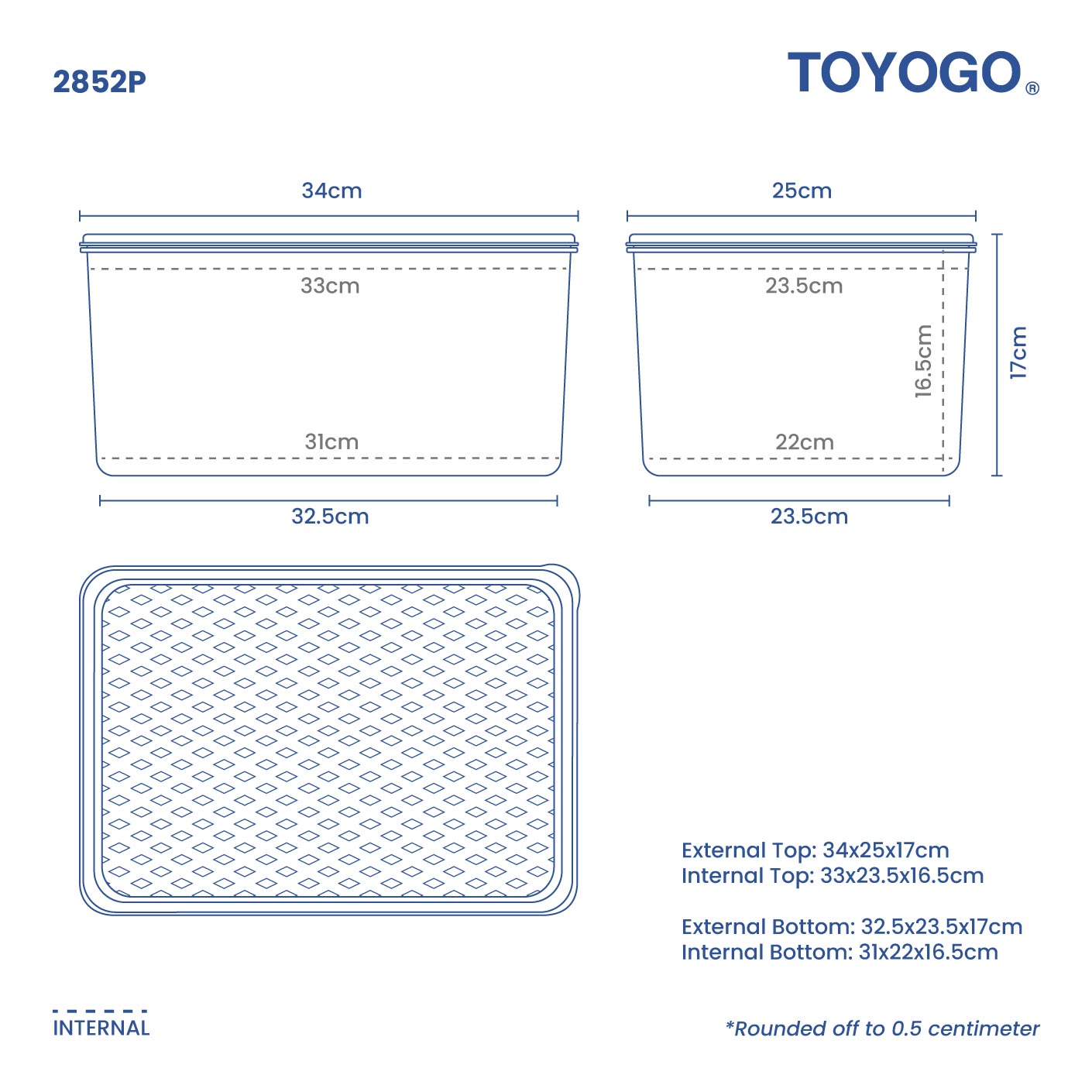 (PP)FRESH BOX W/LID M (2852PE)