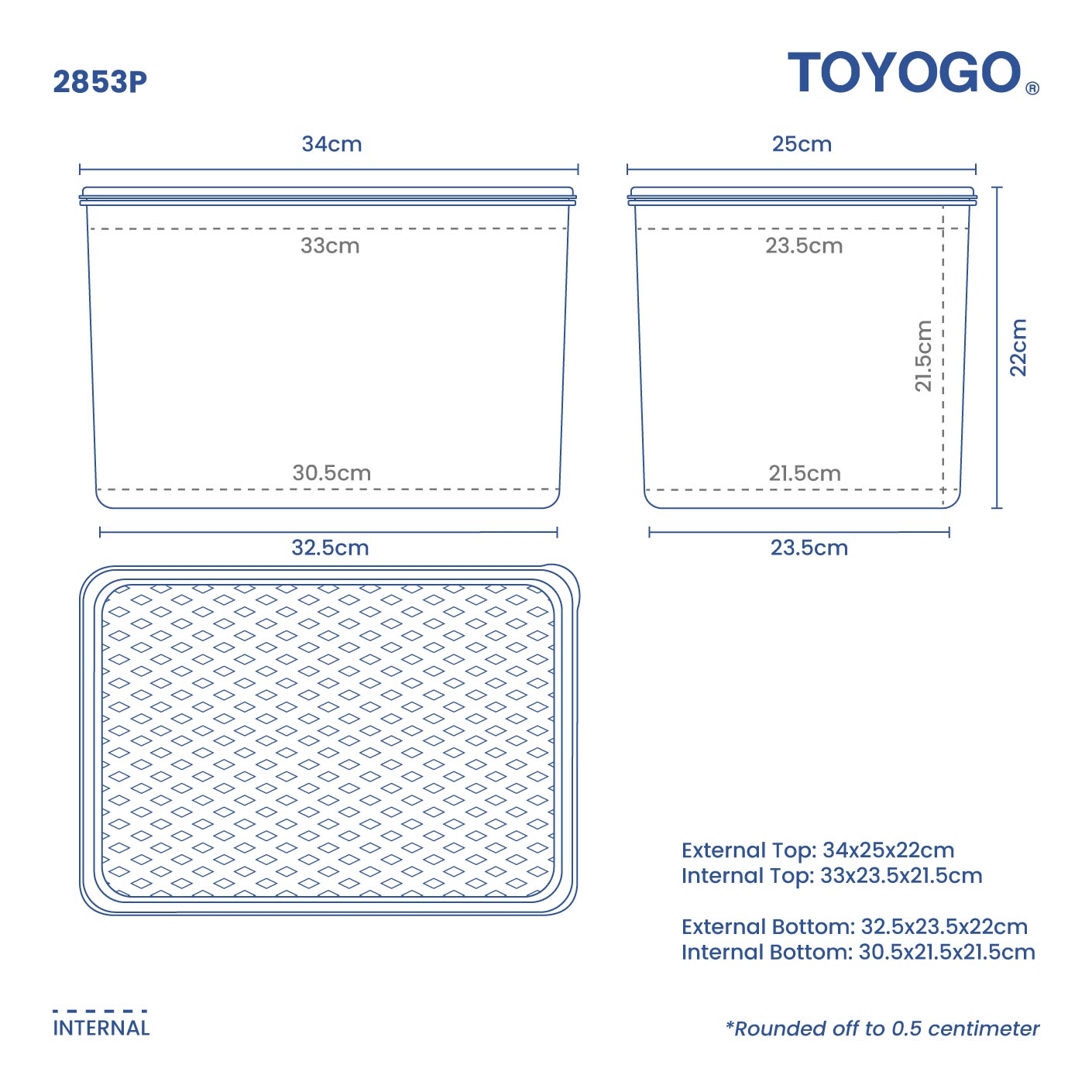 (PP)FRESH BOX W/LID L (2853PE)