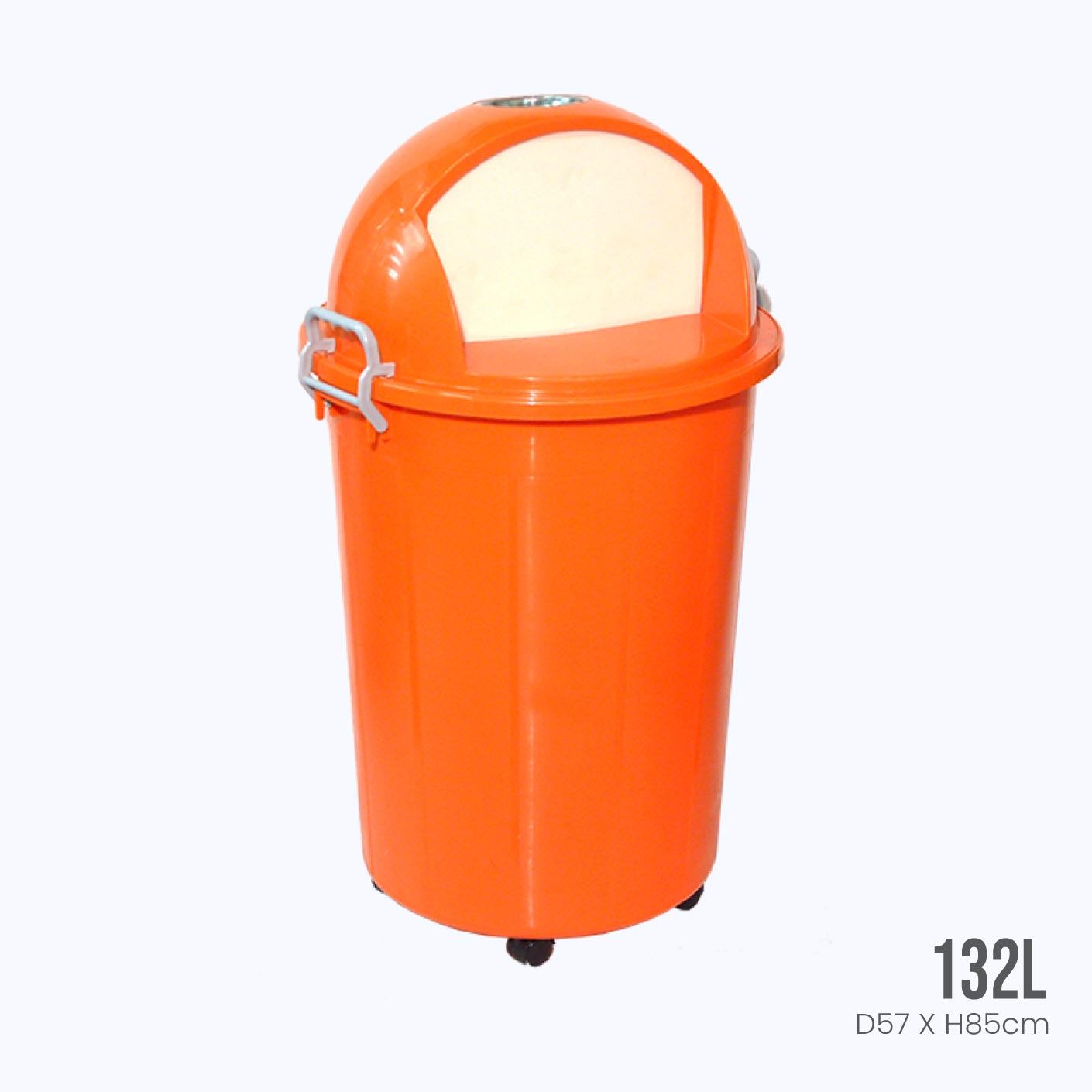 RECYCLE BIN W/COVER 132L (2900)