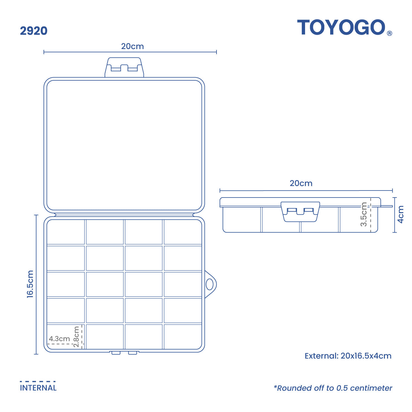 20 COMPARTMENT PARTS CASE (2920)