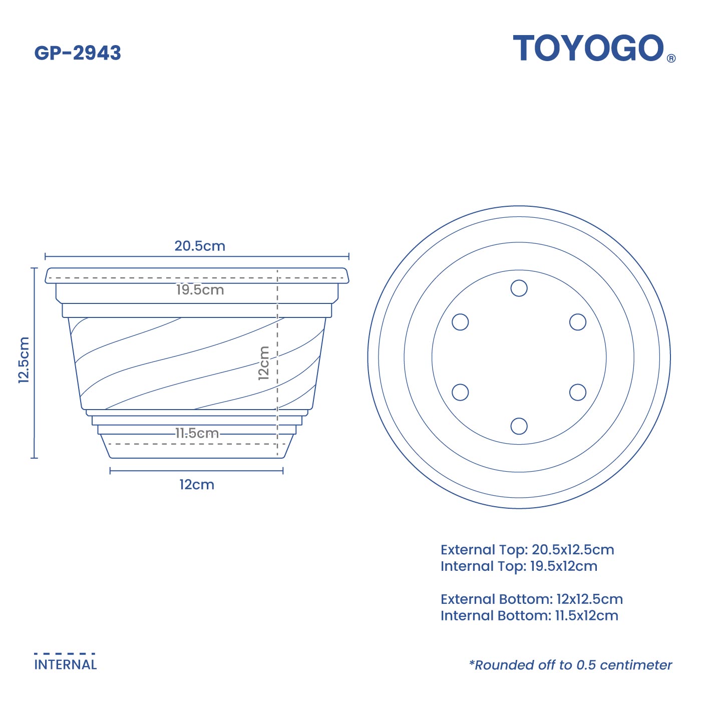 HANG GARDEN POT (GP-2943)