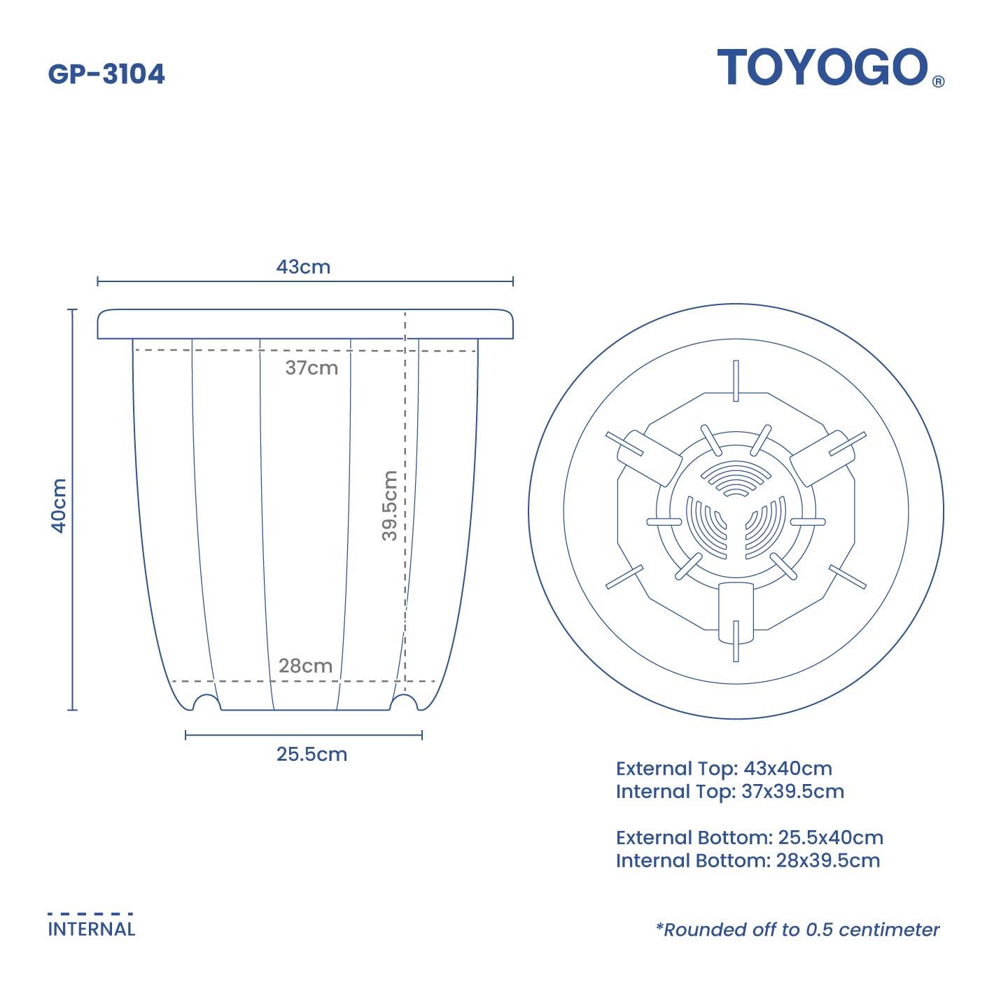 FLOWER POT RD/HIGH (GP-3104)