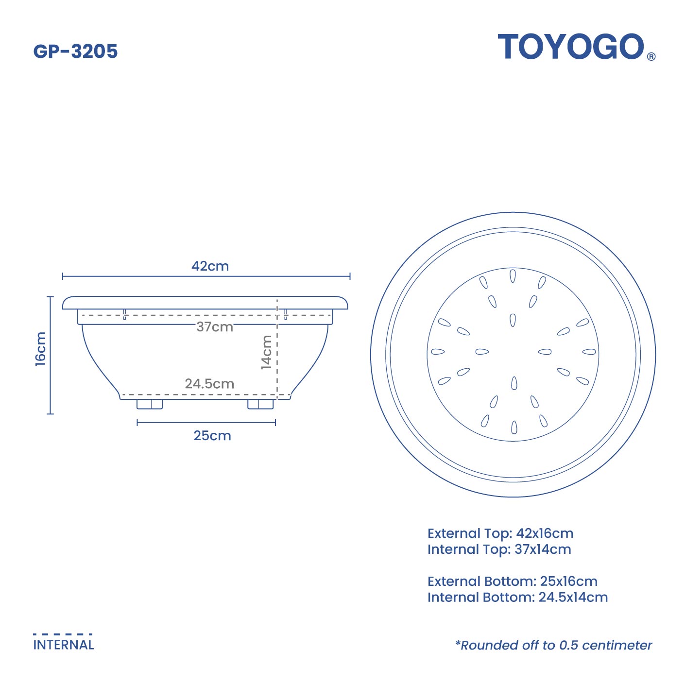 RD FATTY GARDEN POT NO.5 (GP-3205)