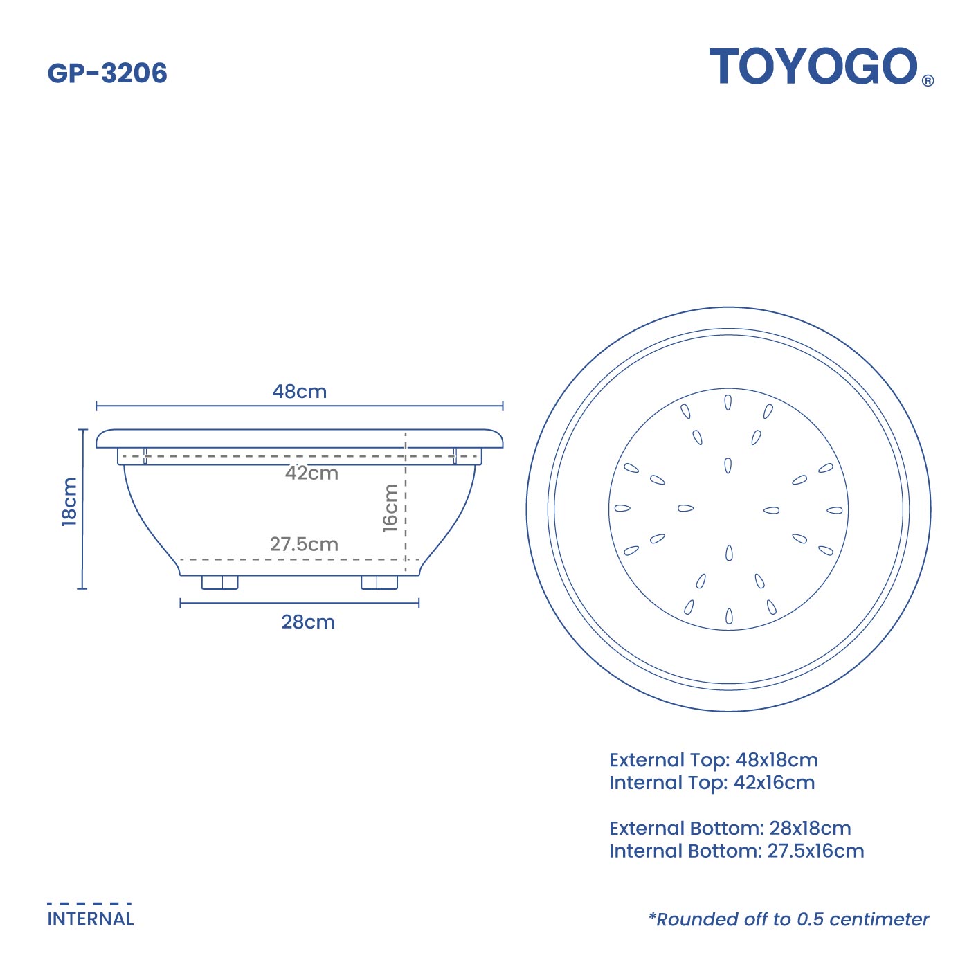 RD FATTY GARDEN POT NO.6 (GP-3206)
