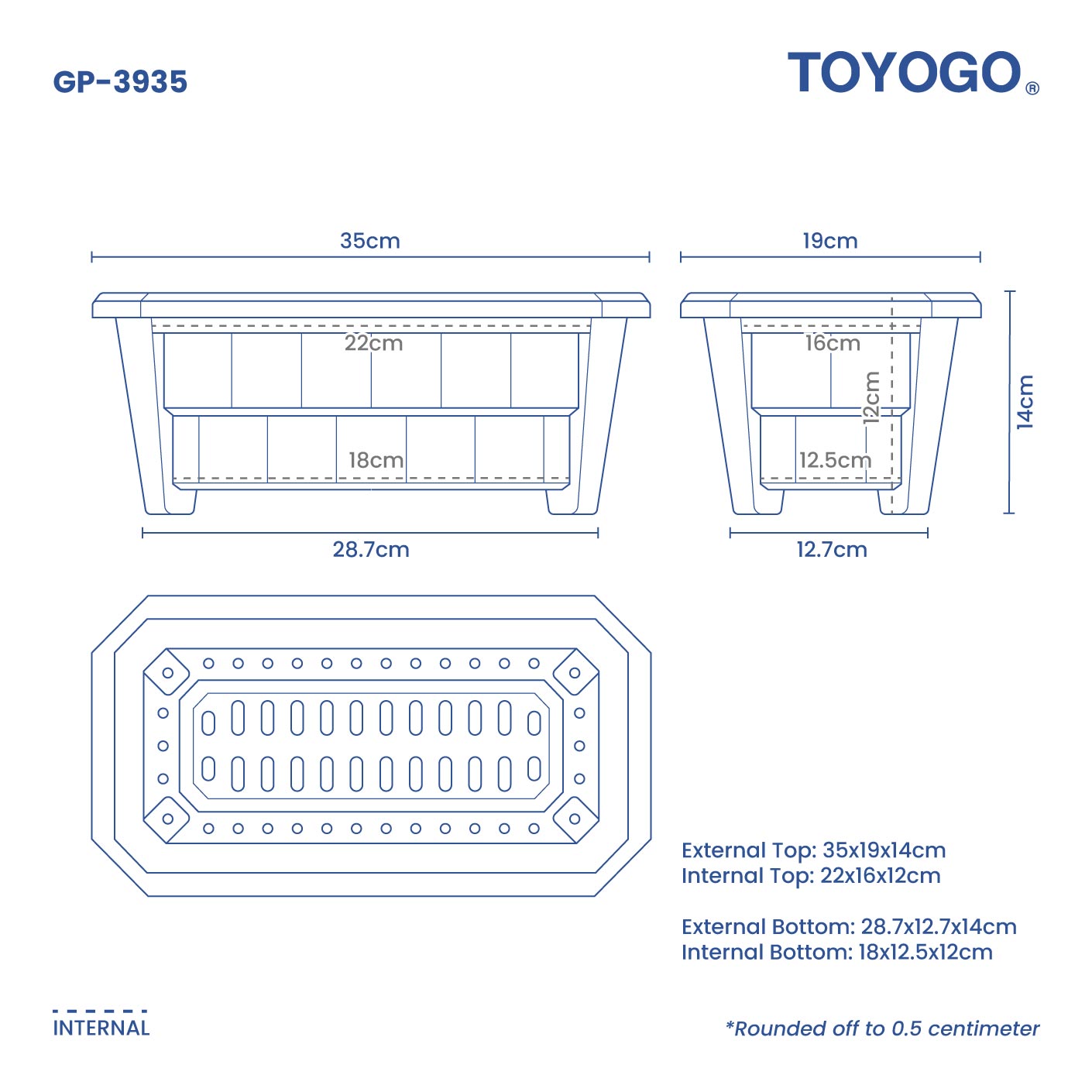 GARDEN POT RT (S) (GP-3935)