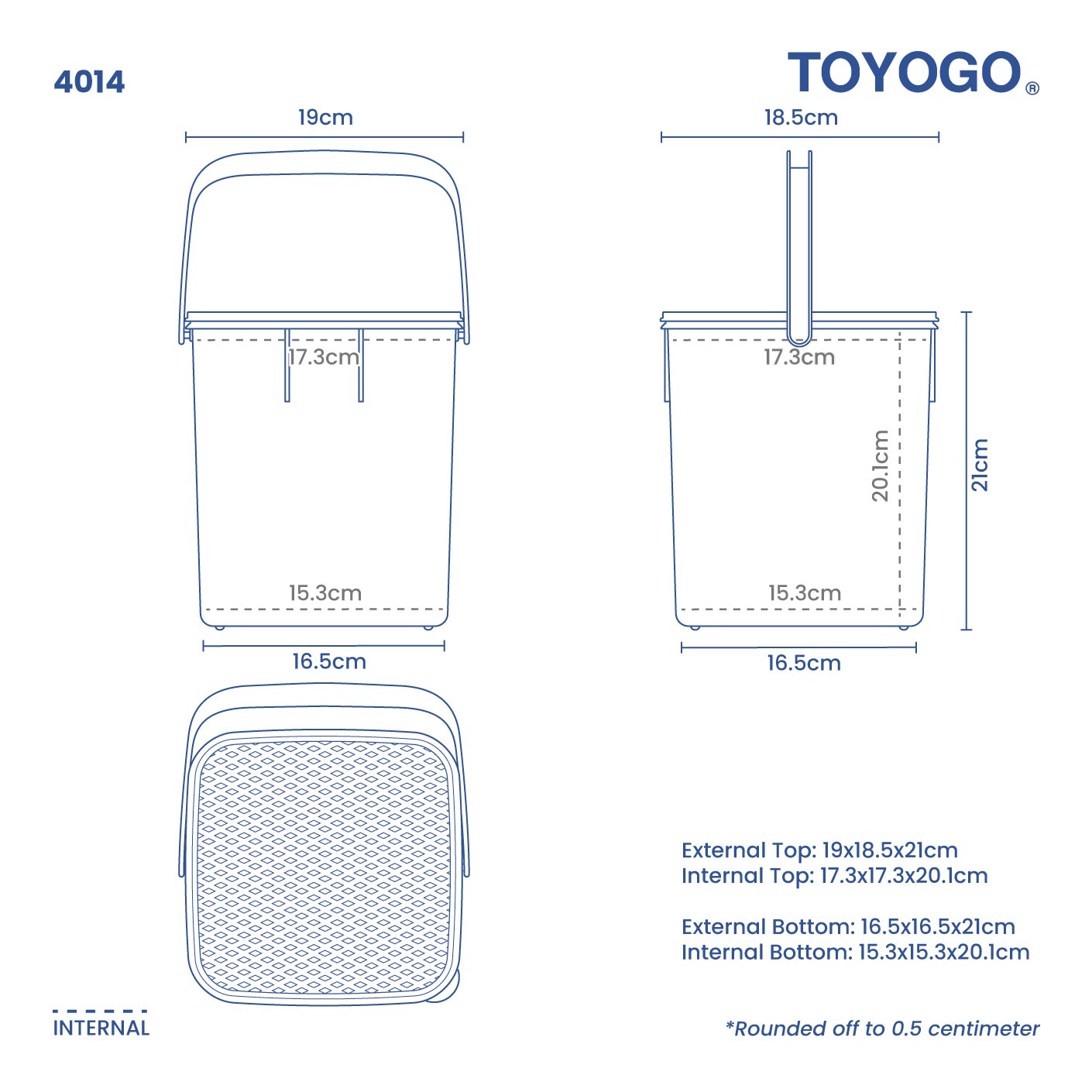 SQ HANDY CONTAINER (S) (4014)