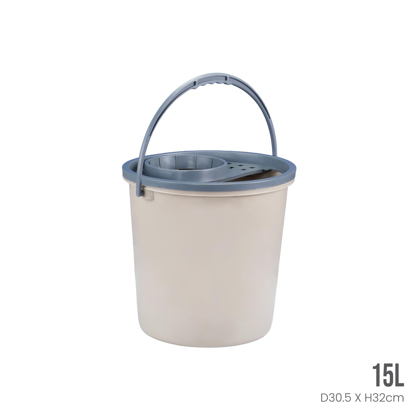 PAIL W/RD MOP COVER 4 GAL (404-CP)