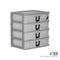 4 TIER COLLEGE A4 DRAWER (407-4)