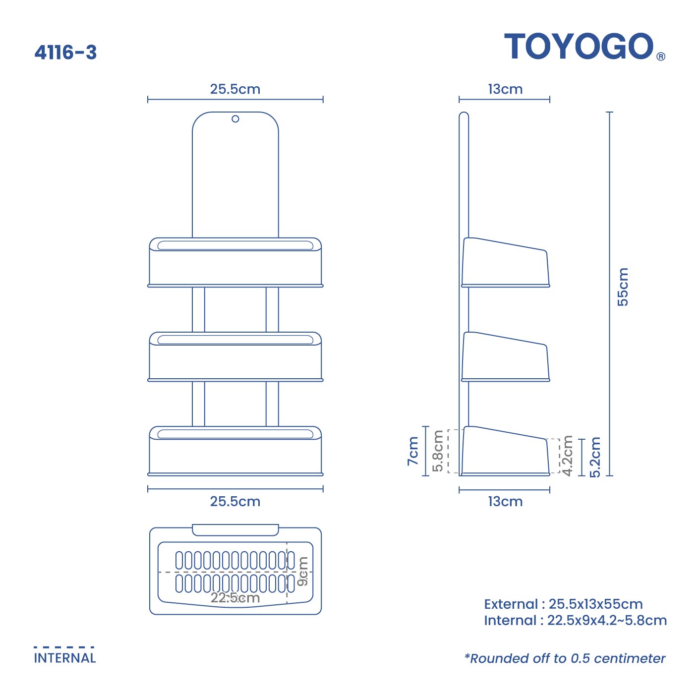3 TIER DE TECH RACK (4116-3)