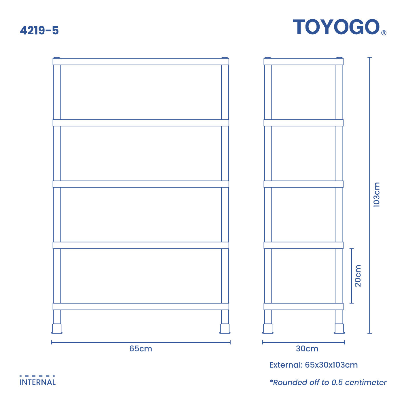 5 TIER SHOE/MULTI RACK (4219-5)