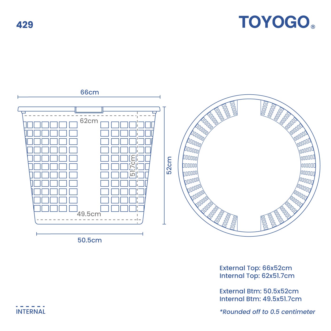 BIG LAUNDRY BASKET (429)