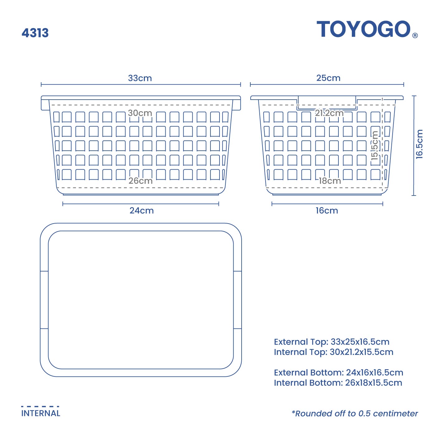 PON-PON BASKET (M) (4313)