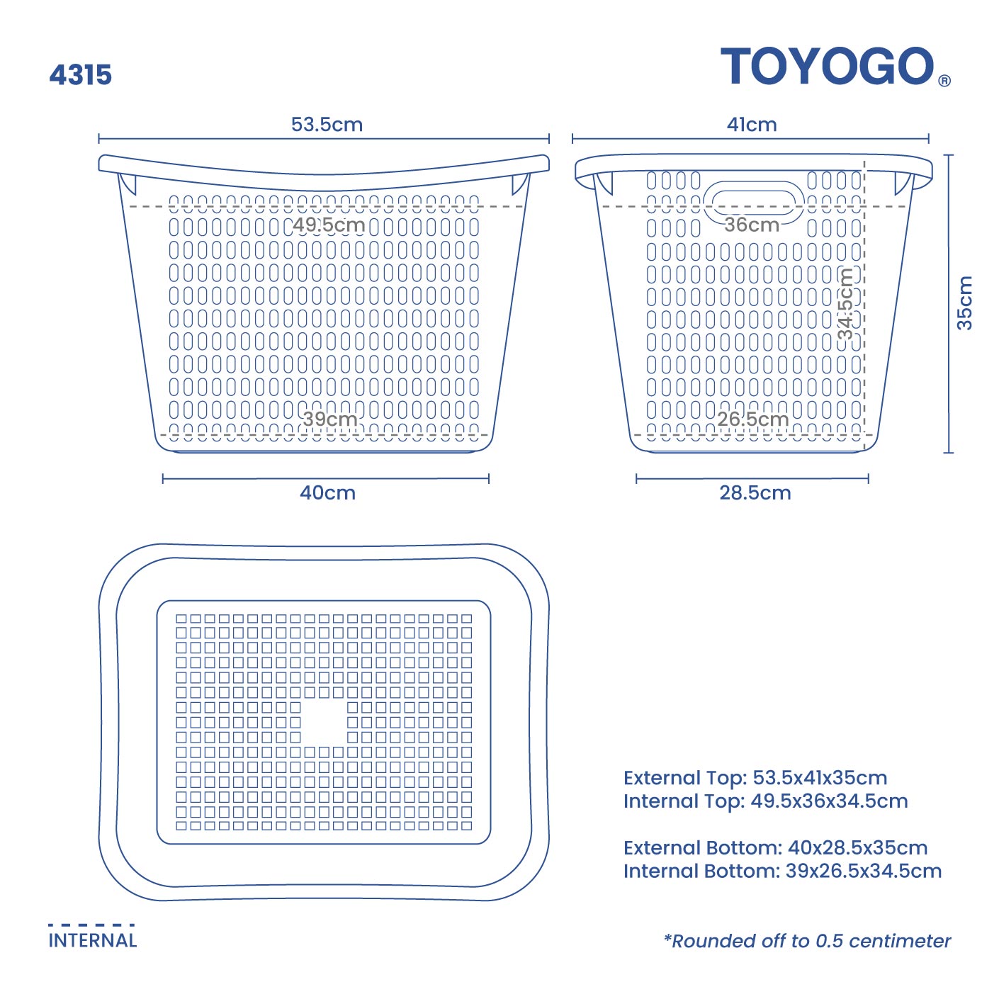 LAUNDRY BASKET (4315)