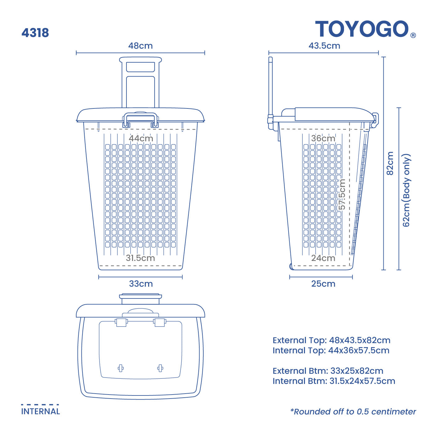 MARKET/LAUNDRY TROLLEY (4318)