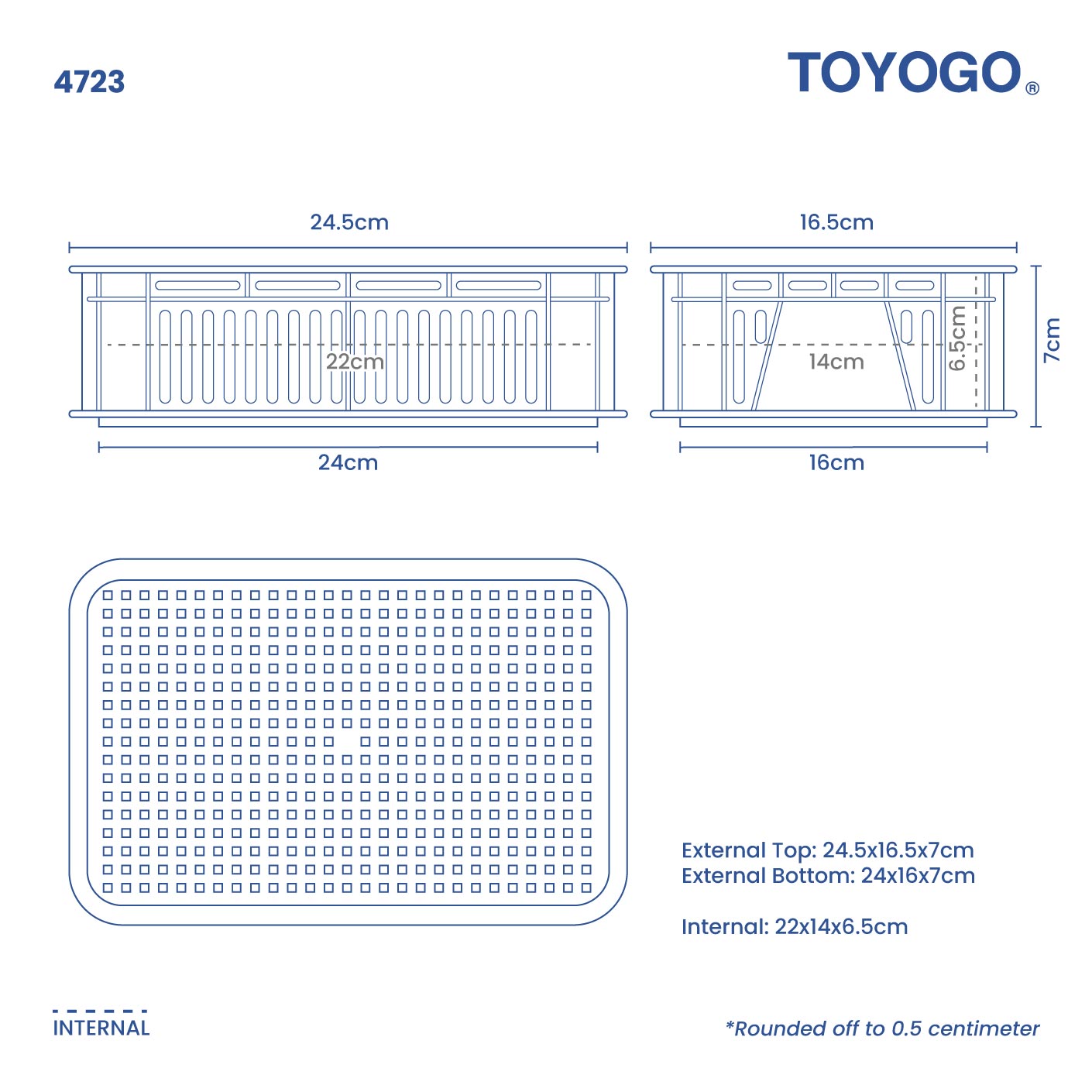 STACKABLE BASKET (M) (4723)