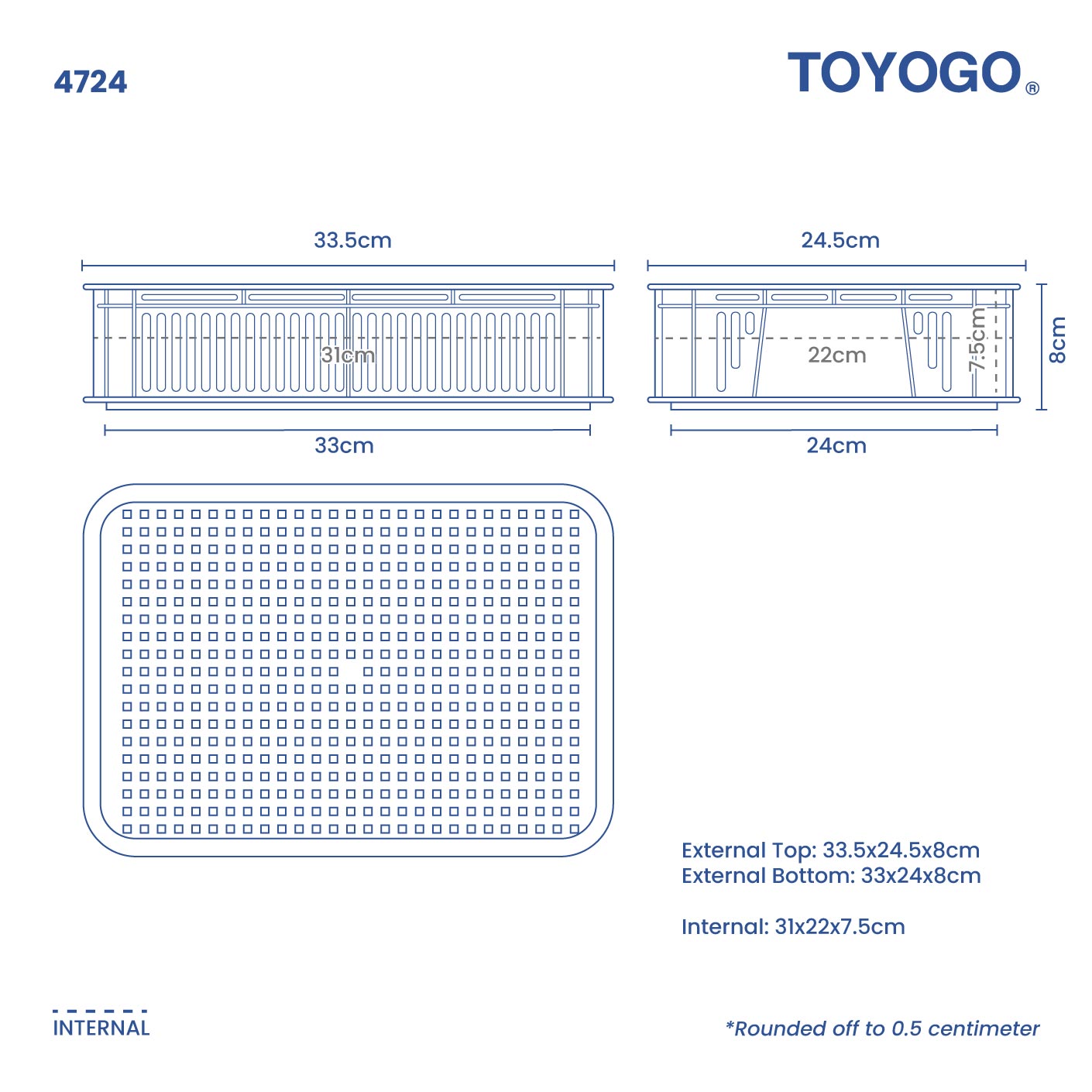 STACKABLE BASKET (L) (4724)