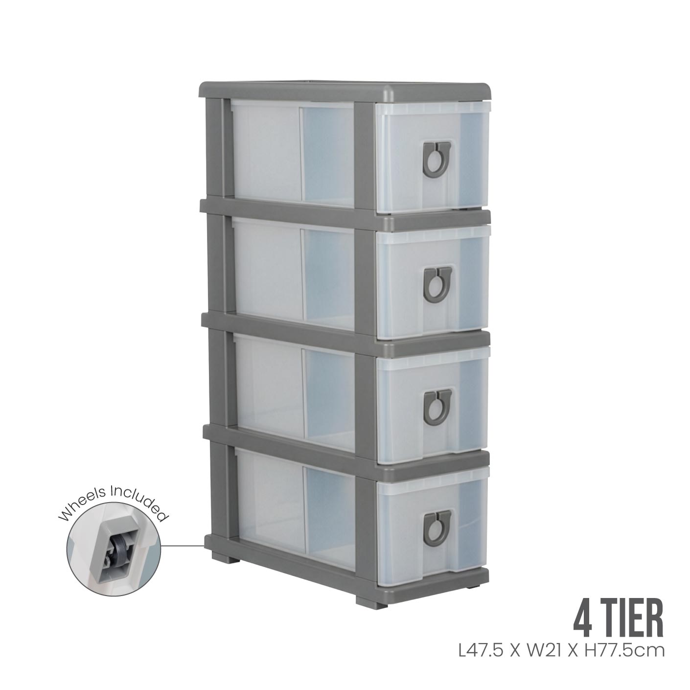 4 TIER SLIM KITCHEN DRAWER (501-4)