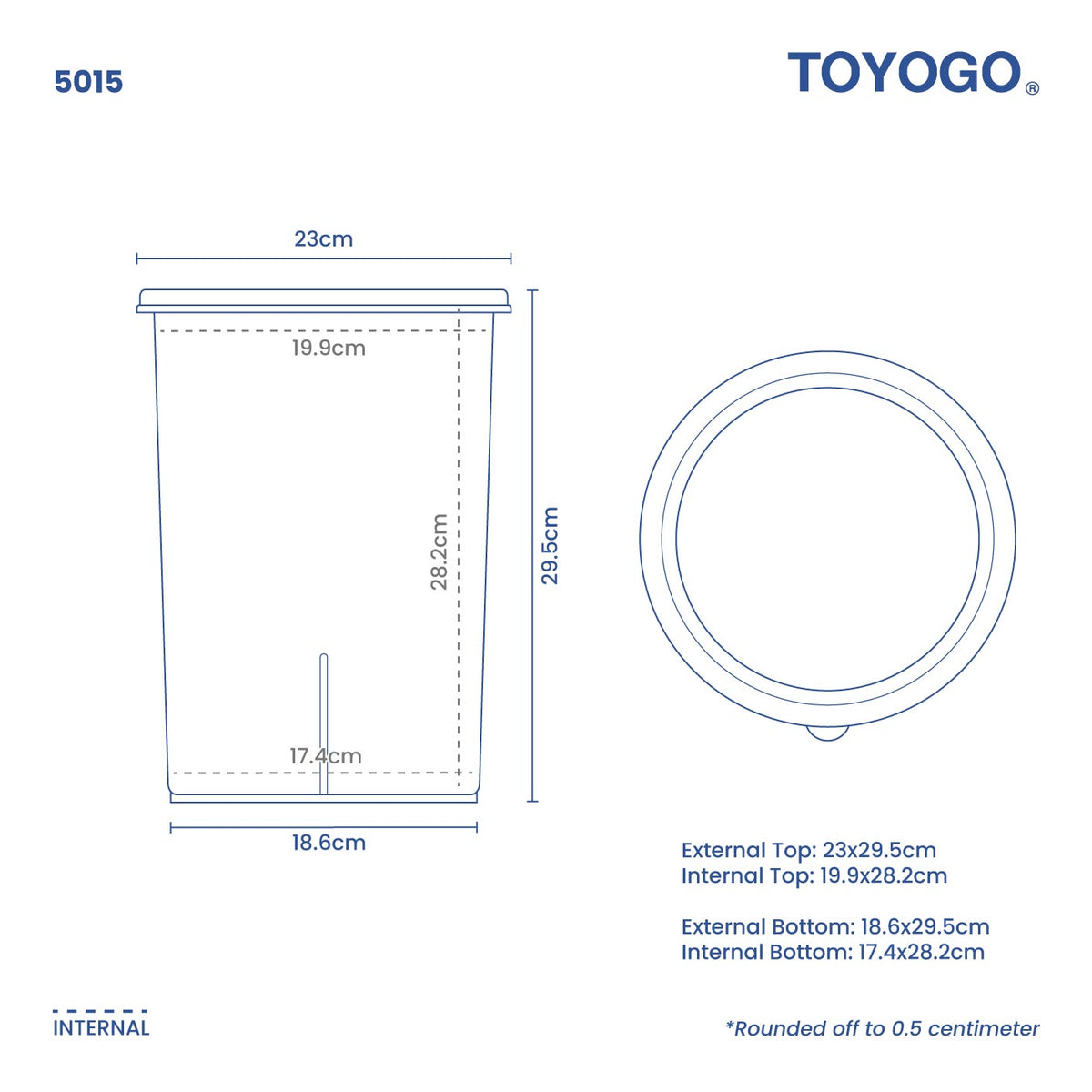 ROUND CONTAINER W/LID (5015) | TOYOGO Singapore – TOYOGO For Business