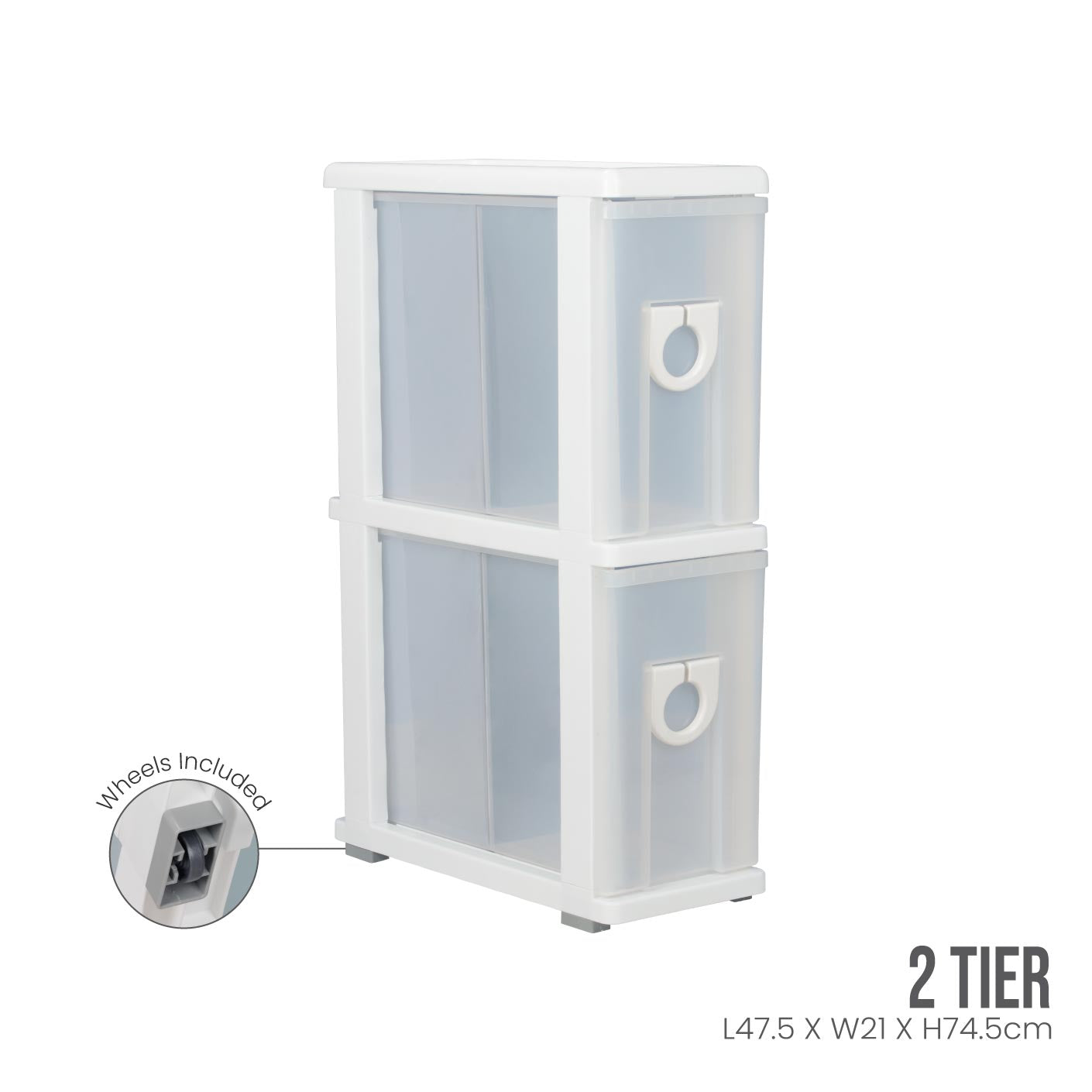 2 TIER SLIM KITCHEN DRAWER (502-2)