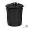 LUCKY PAIL W/LID 25 GAL (BLACK/GREEN) (518-B)