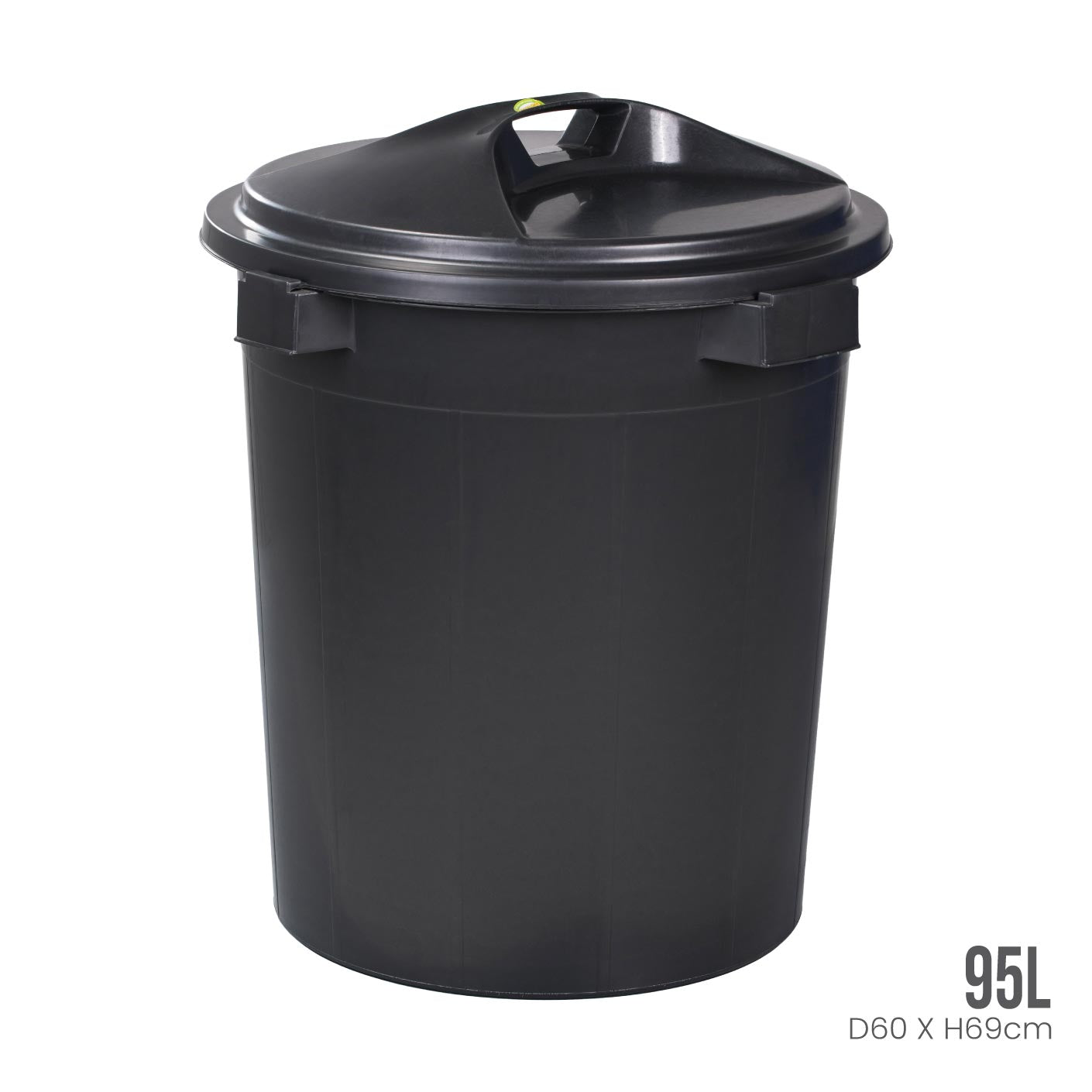 LUCKY PAIL W/ LID 20 GAL (BLACK) (515-B)