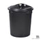 LUCKY PAIL W/ LID 20 GAL (BLACK) (515-B)