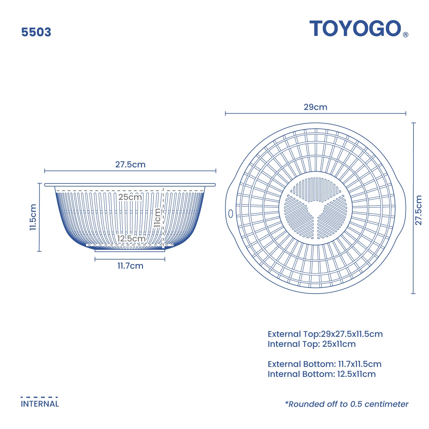 ROUND COLANDER NO.5 (5503)