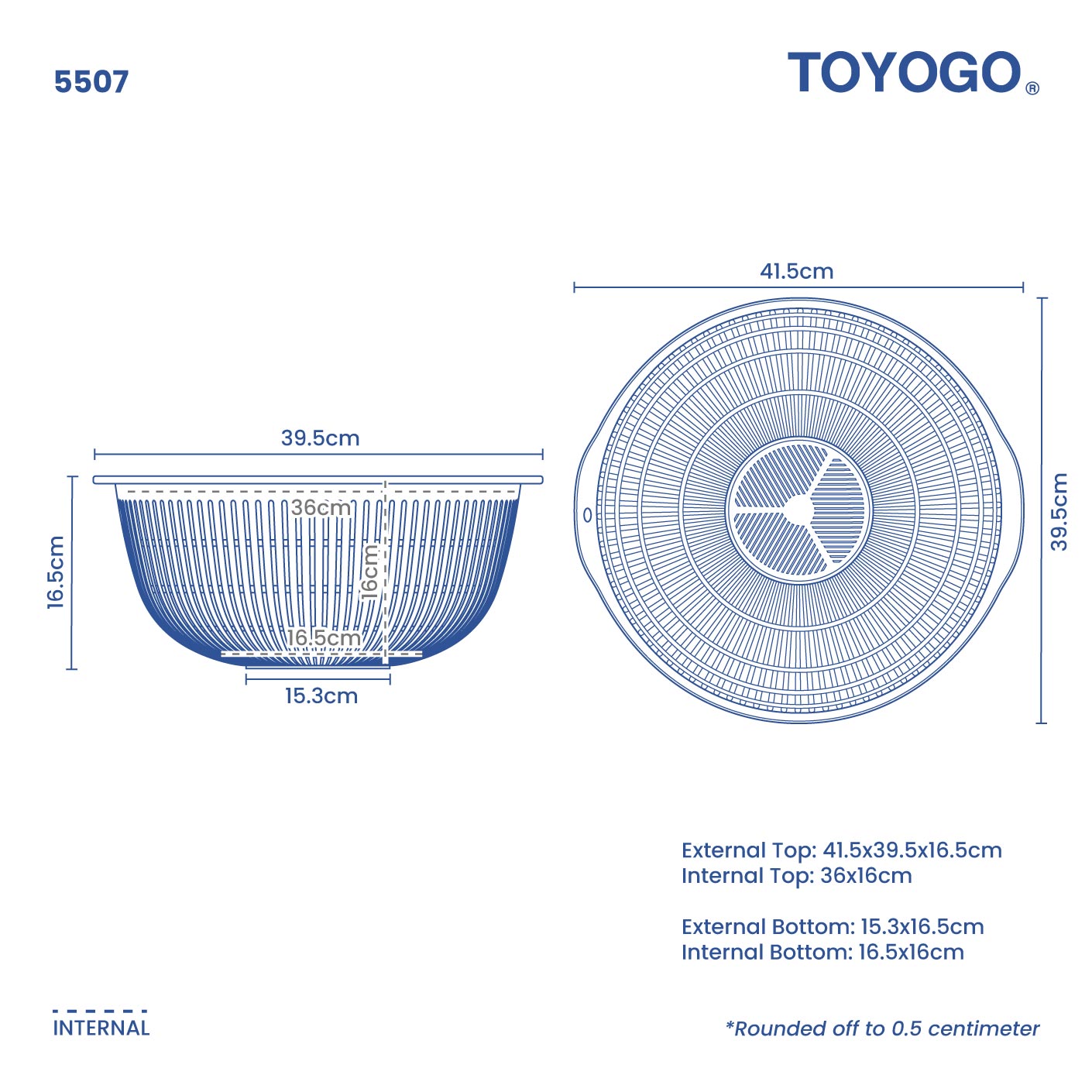 ROUND COLANDER NO.1 (5507)