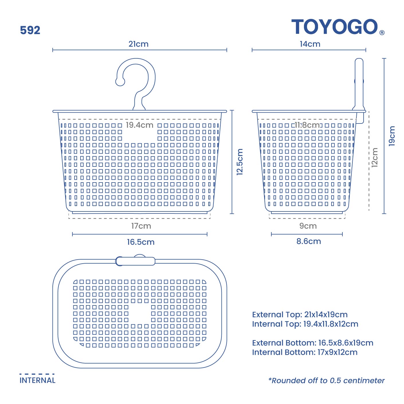 QDEES BASKET W/HOOK (592)