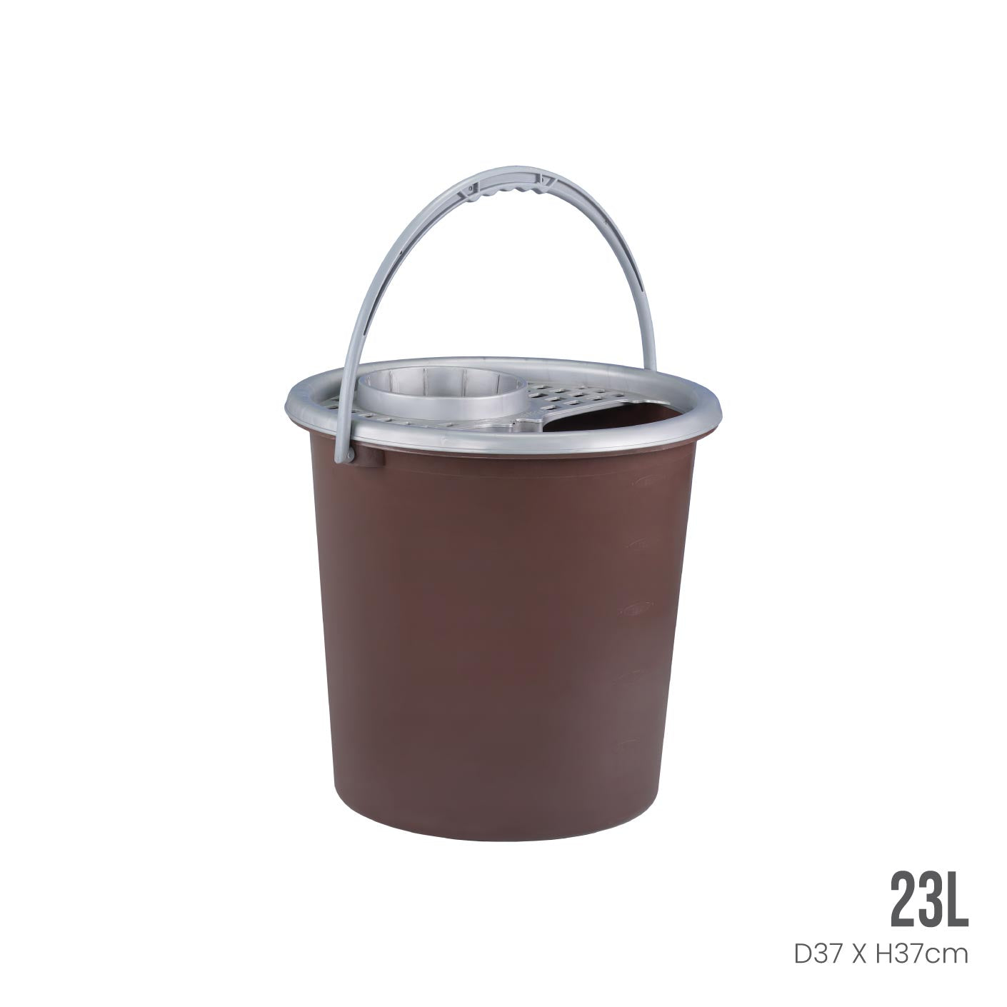 PAIL W/RD MOP COVER 6 GAL (606-CP)