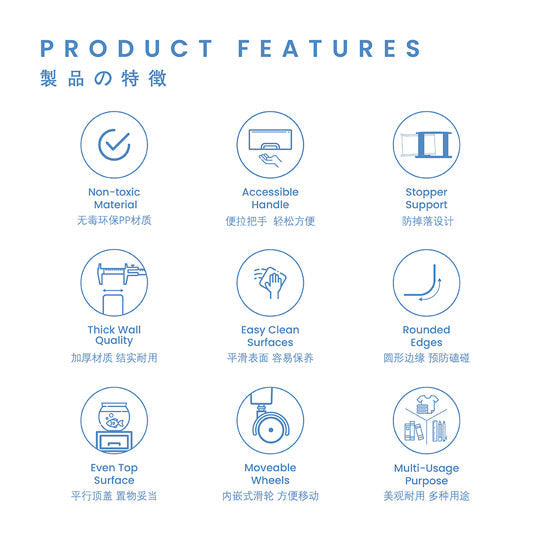 5 TIER CLASSIC CABINET W/WHEELS (607-5)