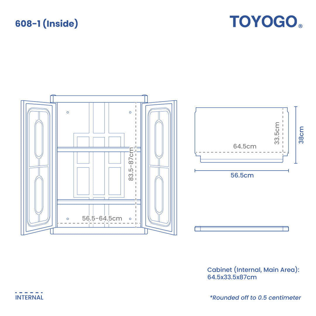ITALIAN DIY CLOSET (LOW 2DR) (608-1)