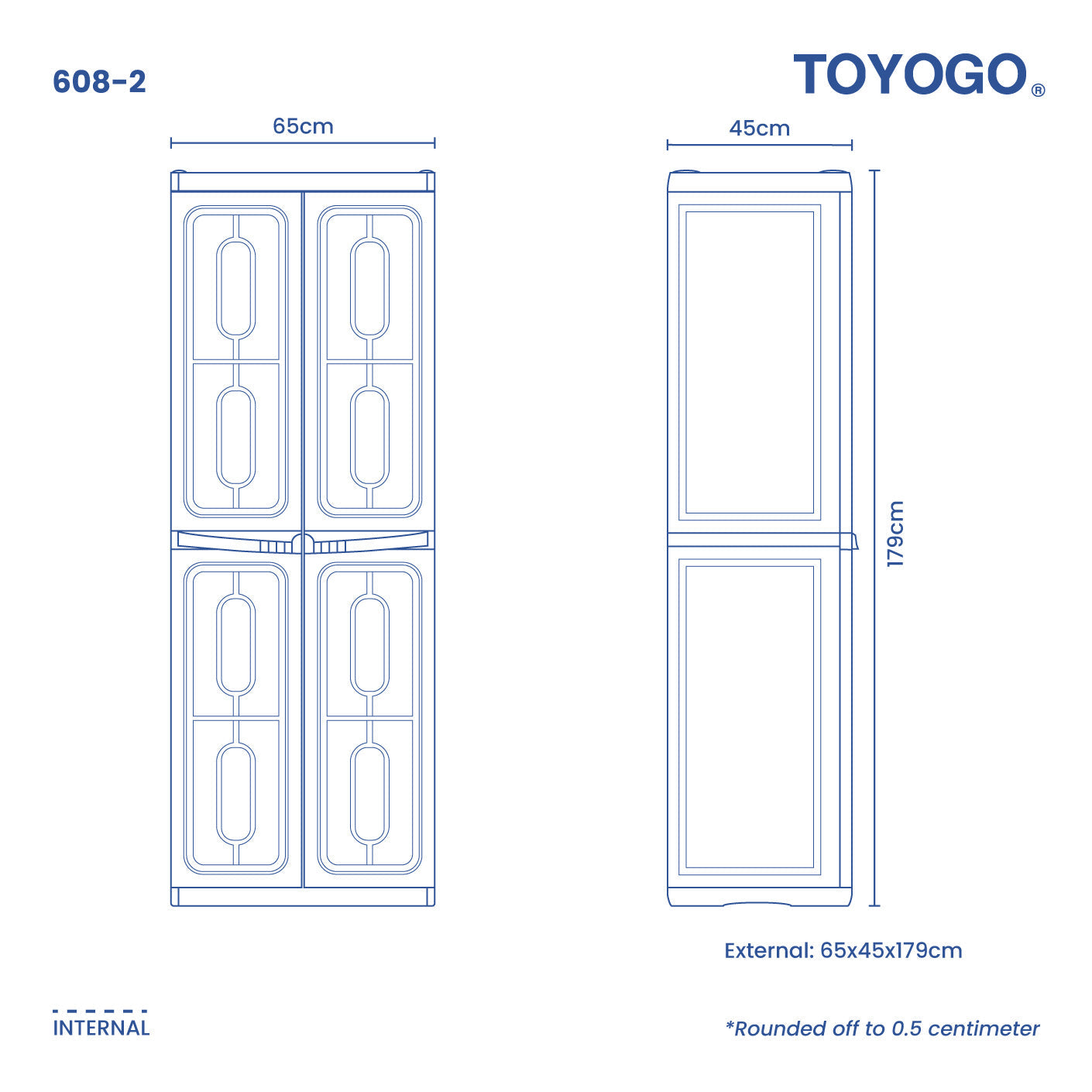 ITALIAN DIY CLOSET (HIGH 2DR) (608-2)