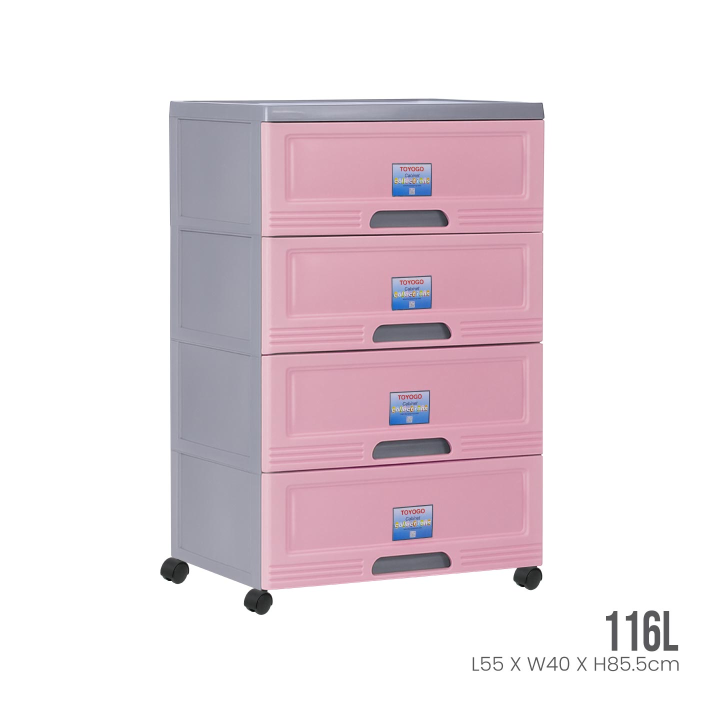 4 TIER WIBBY CABINET W/WHEELS (609-4)